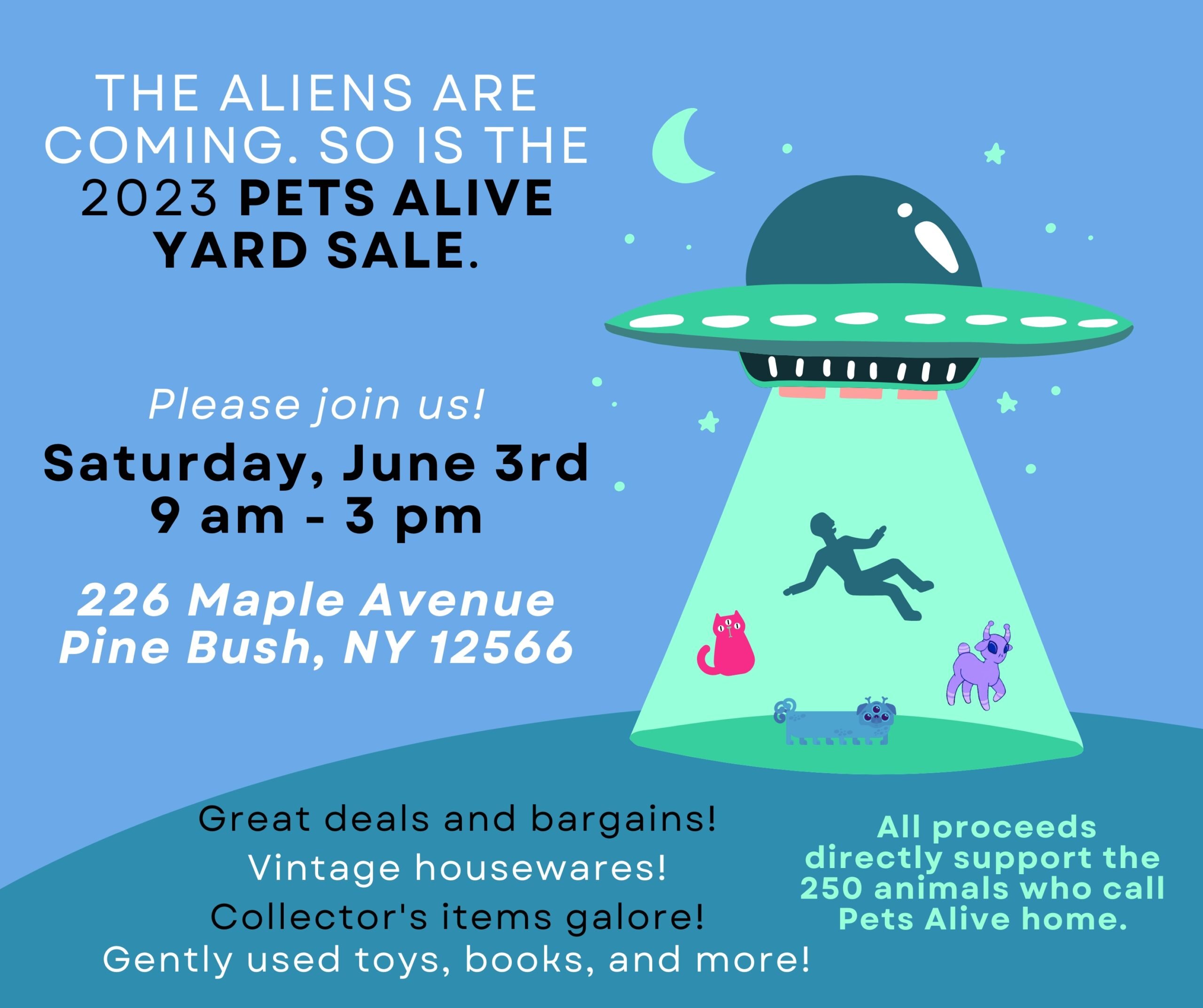 Alien Yard Sale Promo
