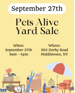 Pets Alive Yard Sale @ Pets Alive